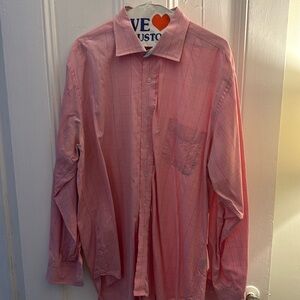 Men’s J. McLaughlin Pink Button Down Size XL